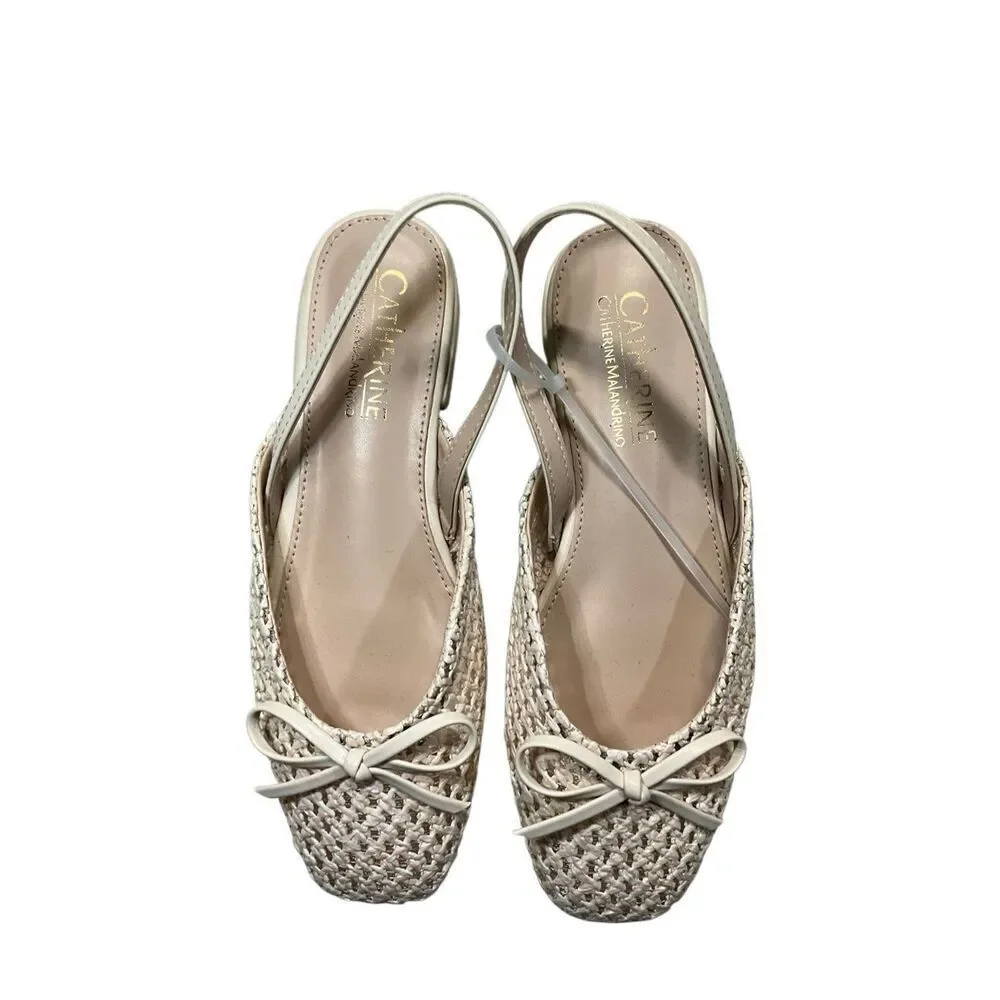 Catherine Malandrino | Slingback Raffia Mule Flat